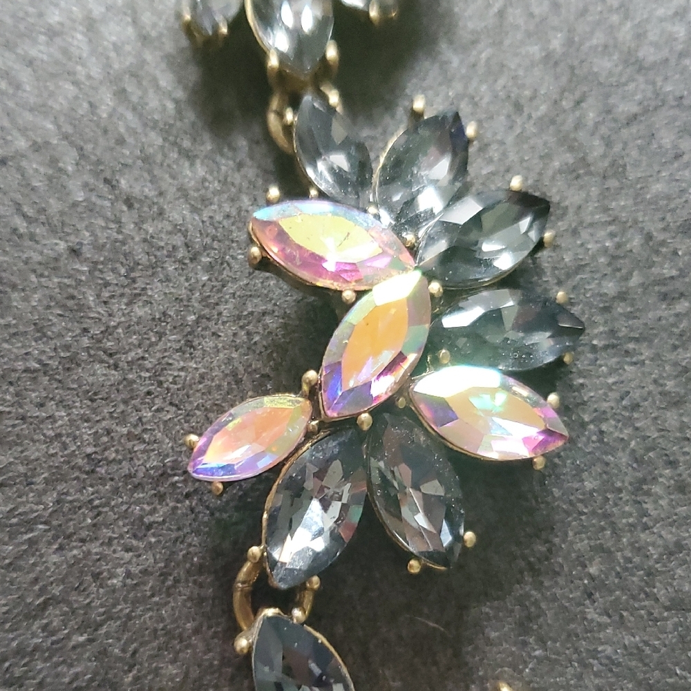 J.Crew Iridescent Crystal Floral Statement Necklace – NWT - Picture 6 of 6